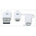 Cable USB a micro USB + adaptador Lightning integrado 1 m 